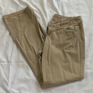 Maurices Tan Straight Leg Pants
